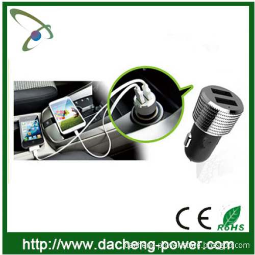 5V 3.1A car battery usb charger for Iphone/Ipad/Samsung with 2USB Output Ports